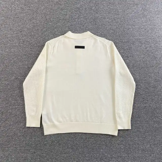 Button-neck knit polo · 257994692