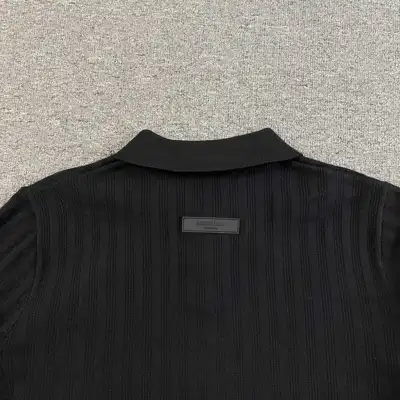 Long-sleeve knit polo