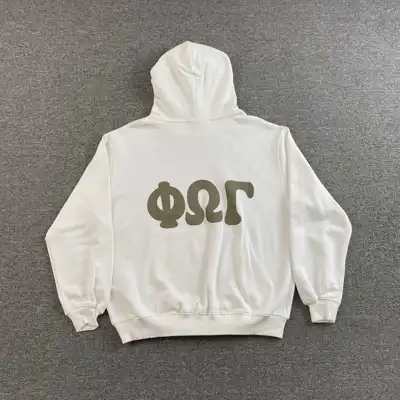 Contrast graphic hoodie