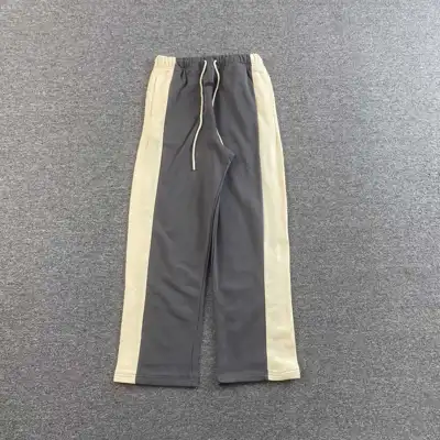 Contrast-panel pants