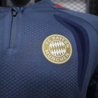 Bayern Munich 26/27 Grey Blue Half Zip Training Set — 4
