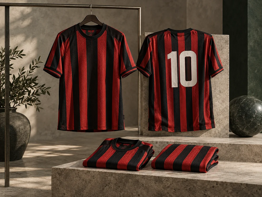 Football jersey collection — AI-generated editorial reference images